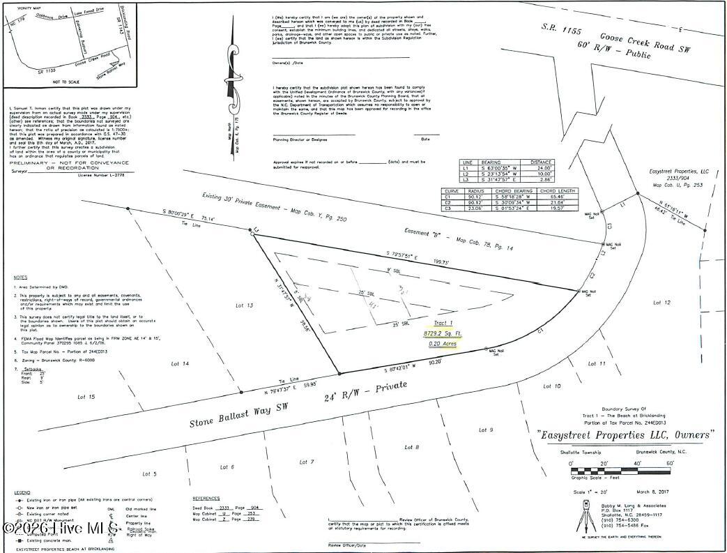 1930 Stone Ballast Way Southwest Ocean Isle Beach, NC 28469 - Photo 12 of 18 1930 Stone Ballast Way OIB Plat