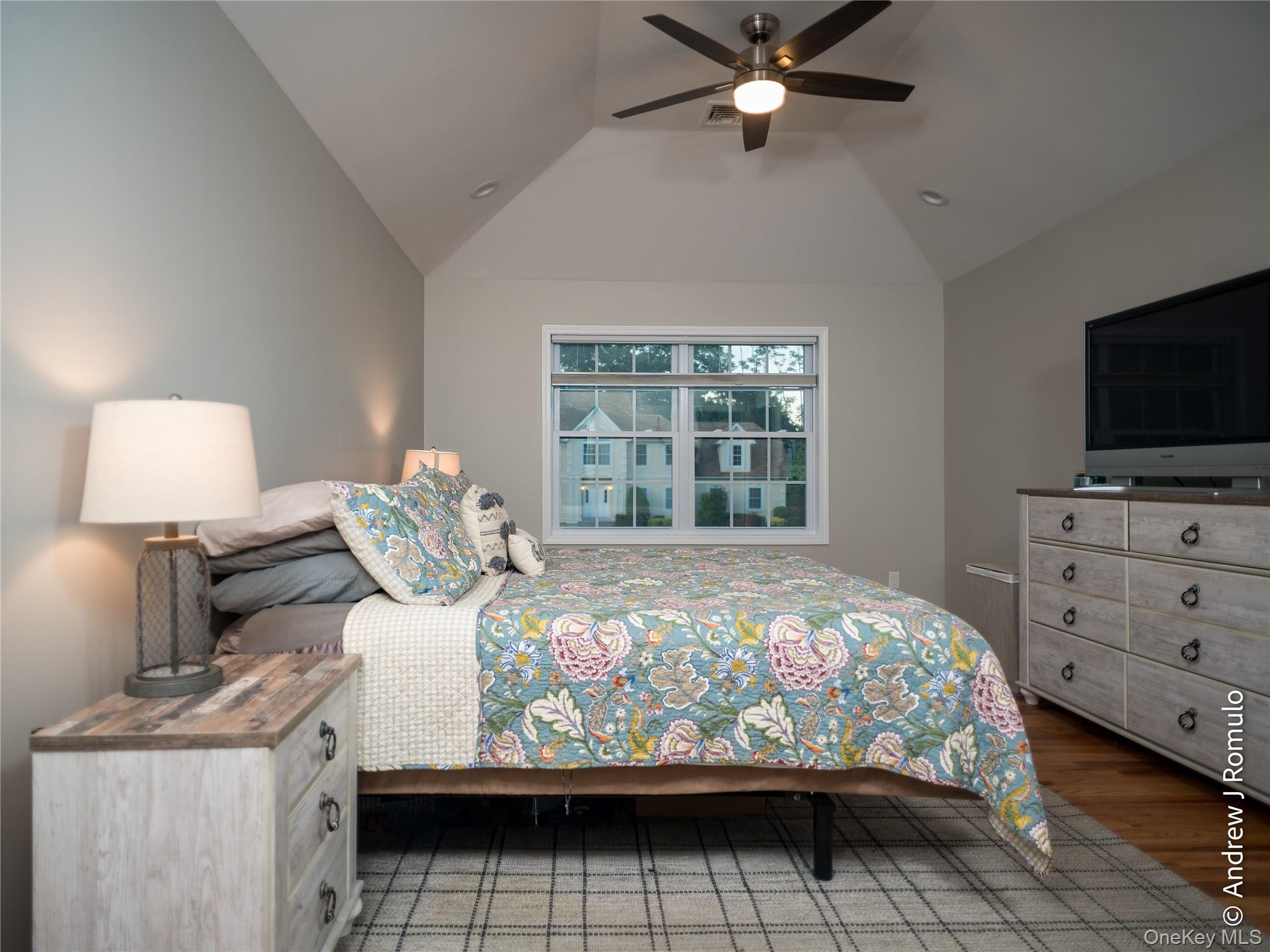 14 Robalene Drive Goshen, NY 10924 - Photo 20 of 39 Bedroom with wood finished floors, lofted ceiling, and a ceiling fan