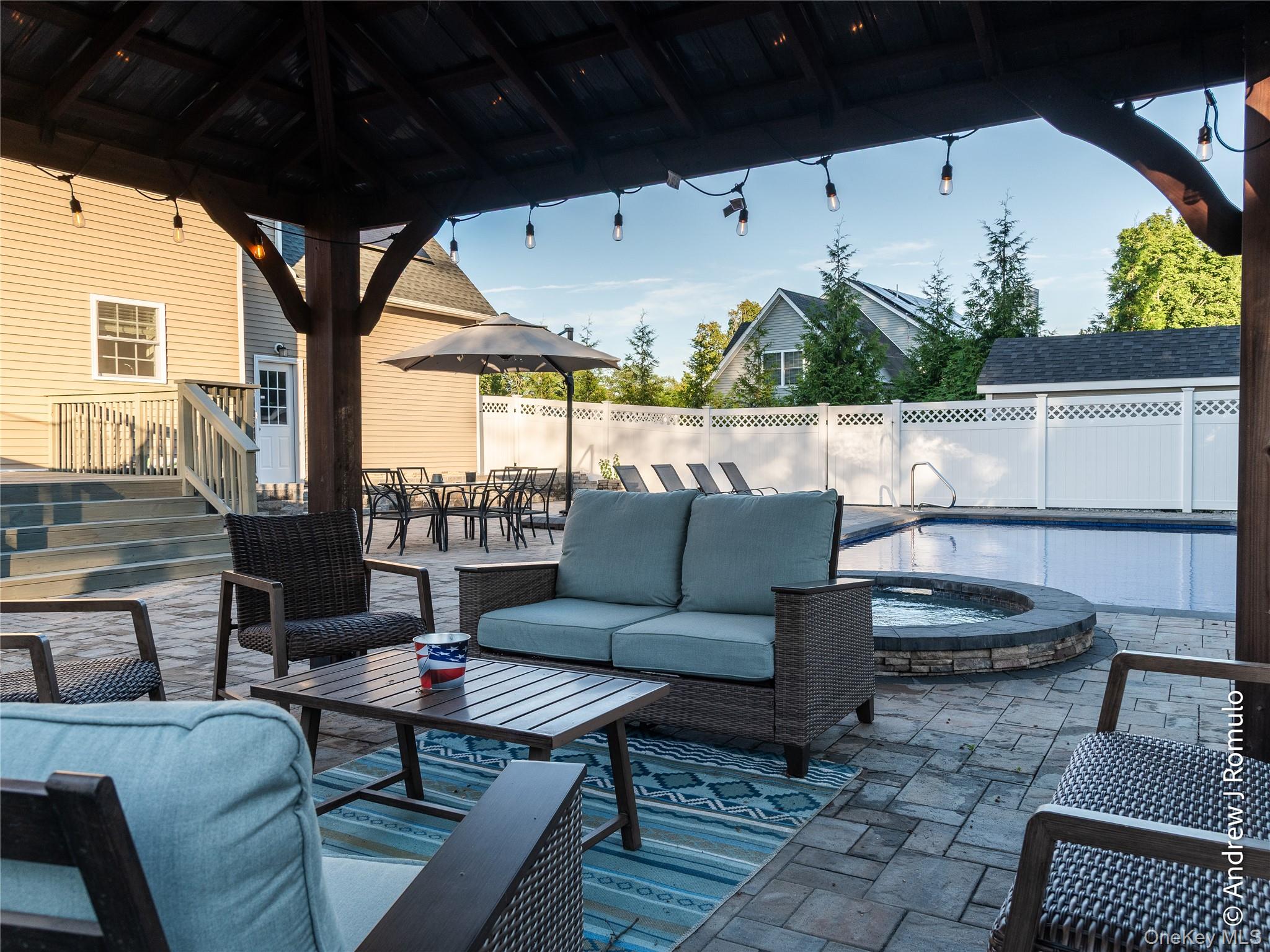 14 Robalene Drive Goshen, NY 10924 - Photo 5 of 39 View of patio / terrace featuring an outdoor hangout area and a hot tub