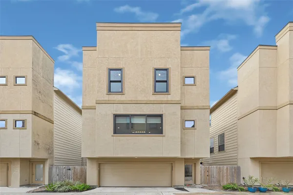 a front view of a building