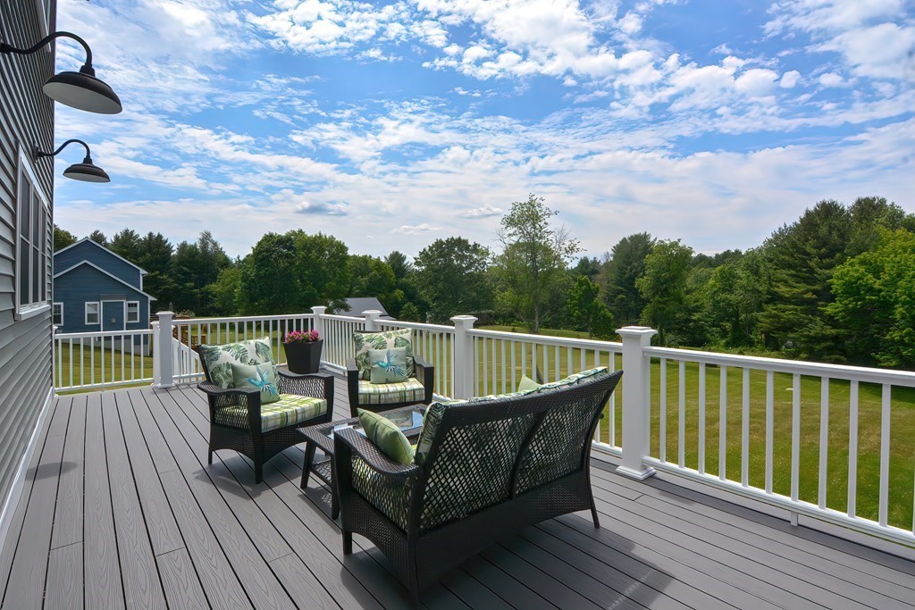 128 Nourse Road Bolton, MA 01740 - Photo 34 of 42 a view of a balcony with wooden floor and seating space