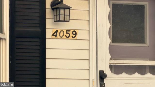Charming entrance with classic details.