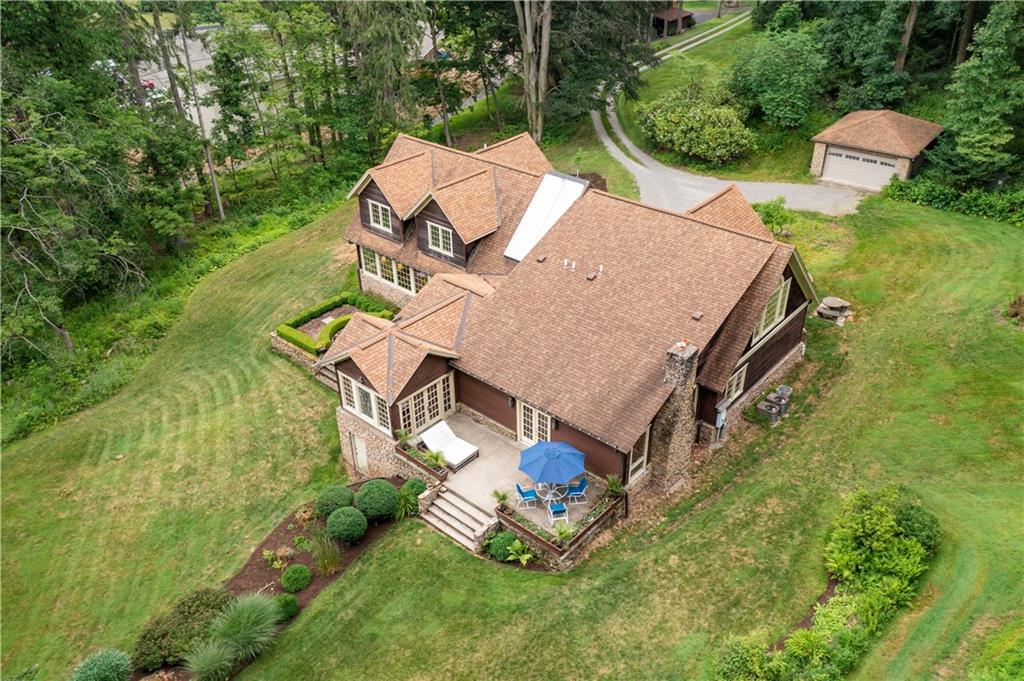 1536 Indian Springs Road Indiana, PA 15701 - Photo 2 of 43 an aerial view of a house with a garden