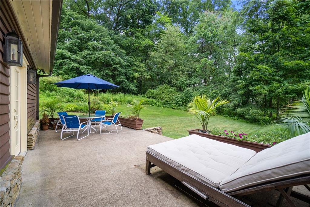 1536 Indian Springs Road Indiana, PA 15701 - Photo 40 of 43 a view of backyard with outdoor seating and trees