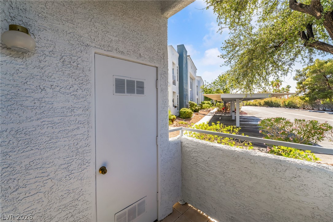 2201 Ramsgate Drive, Unit 811 Henderson, NV 89074 - Photo 30 of 36 Secure storage area with convenient exterior access to a parking space.