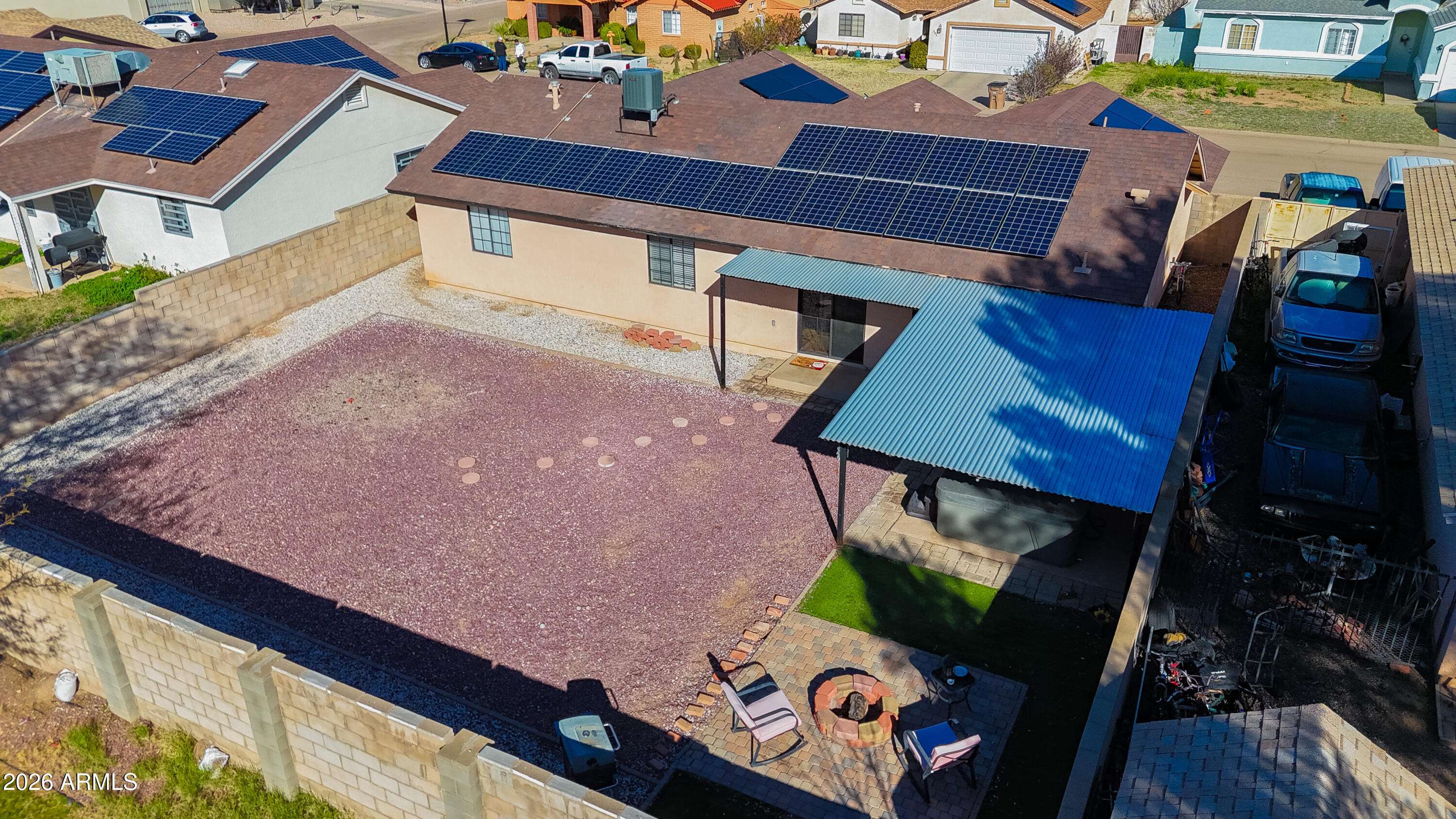 502 Elizabeth Avenue Douglas, AZ 85607 - Photo 31 of 32 Backyard Aerial View
