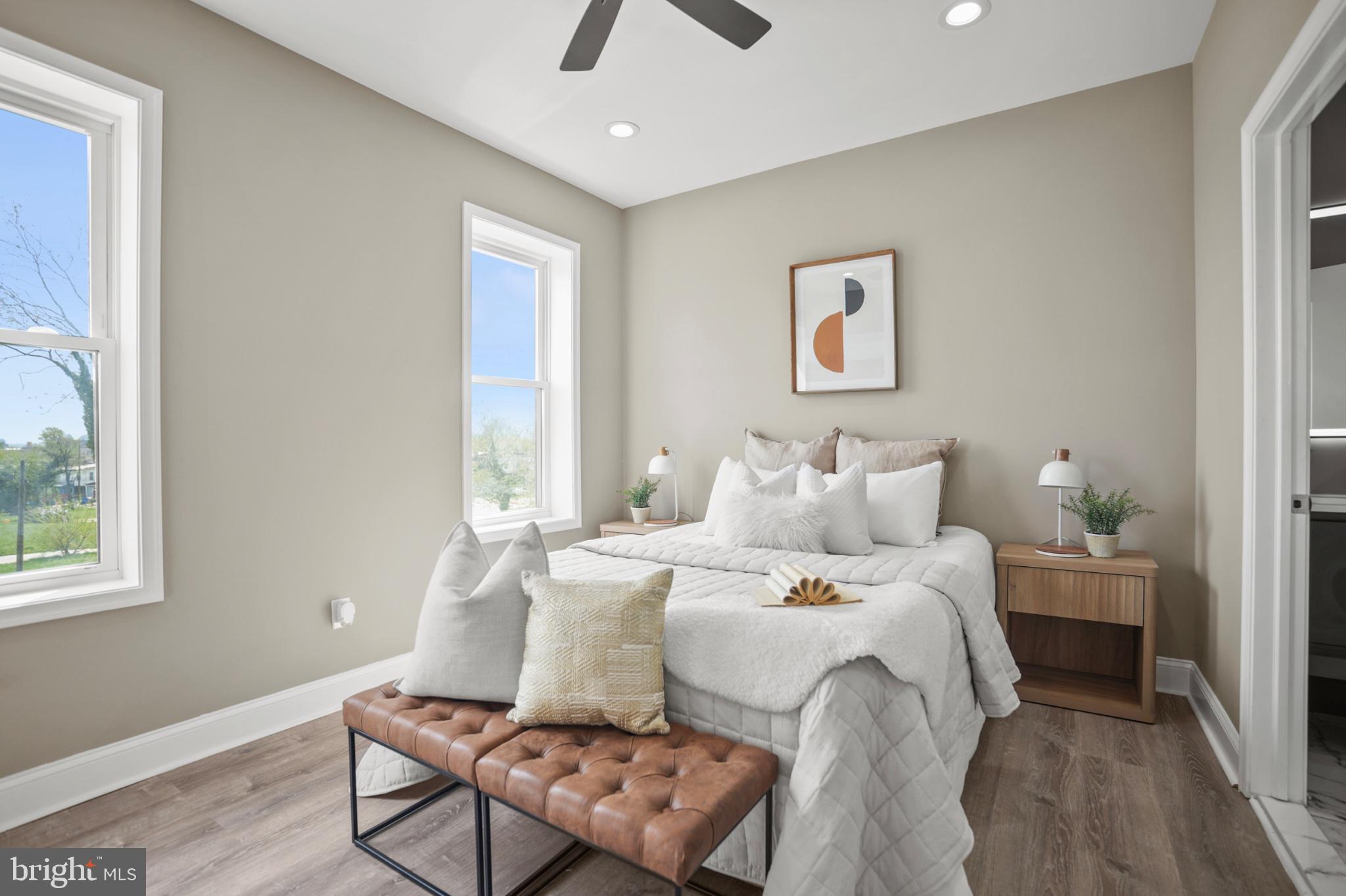 1714 East 28th Street Baltimore, MD 21218 - Photo 9 of 27 Serene bedroom with natural light.