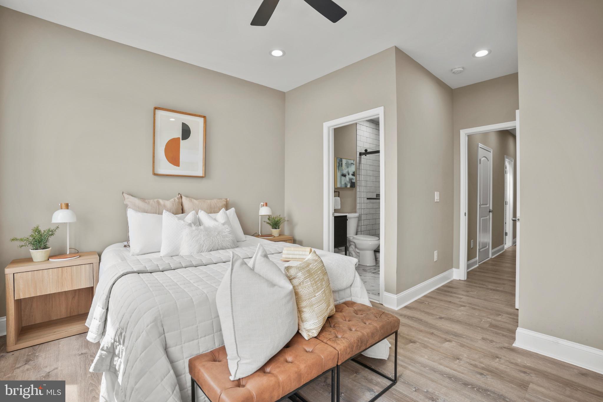 1714 East 28th Street Baltimore, MD 21218 - Photo 10 of 27 Serene bedroom with modern accents.