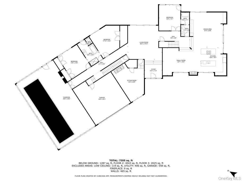 2222 Noyack Road Sag Harbor, NY 11963 - Photo 47 of 47 a picture of floor plan