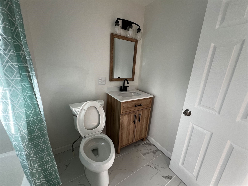 8 Winborough Street Boston, MA 02136 - Photo 6 of 12 a bathroom with a toilet a sink and a mirror
