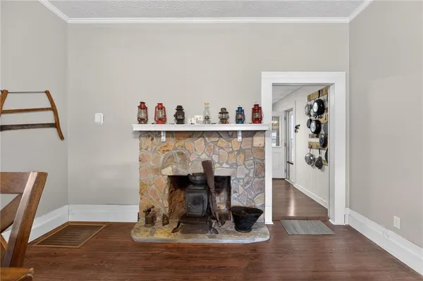 a view of livingroom with furniture and wooden floor