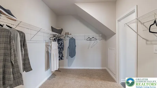 a view of a walk in closet