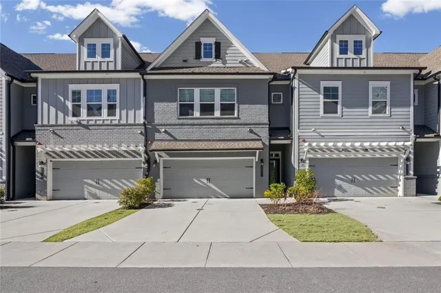 a front view of a house