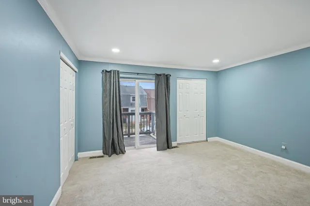 a view of an empty room