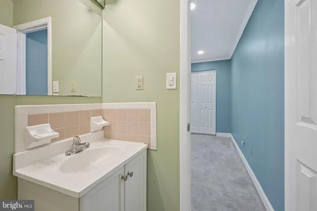 a view of an empty room