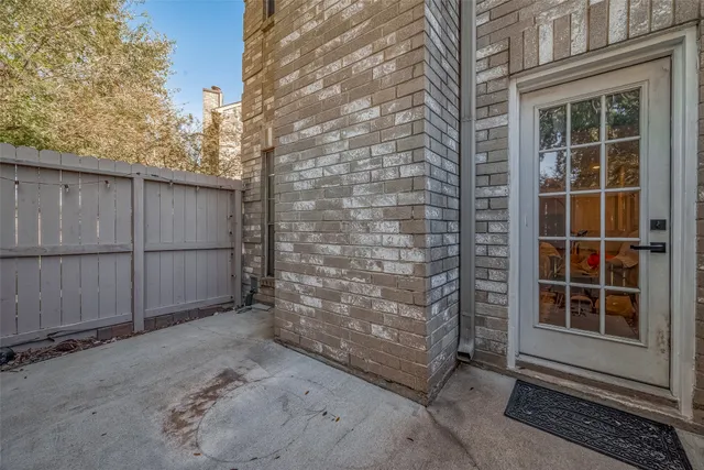 a view of front door