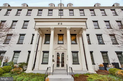 a front view of a building