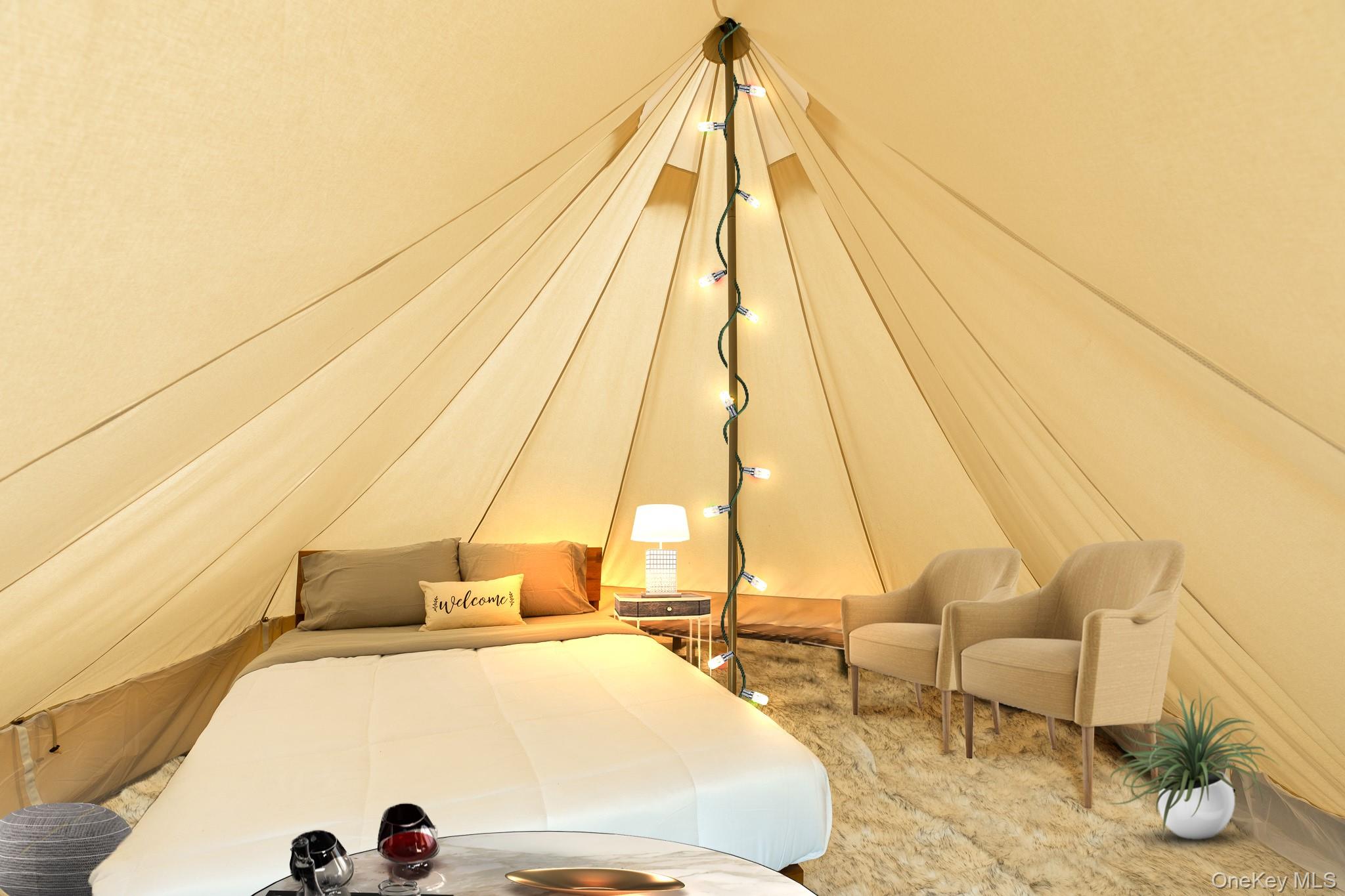 670 Creamery Road Mongaup Valley, NY 12762 - Photo 47 of 47 a bed sitting in a bedroom next to a yard