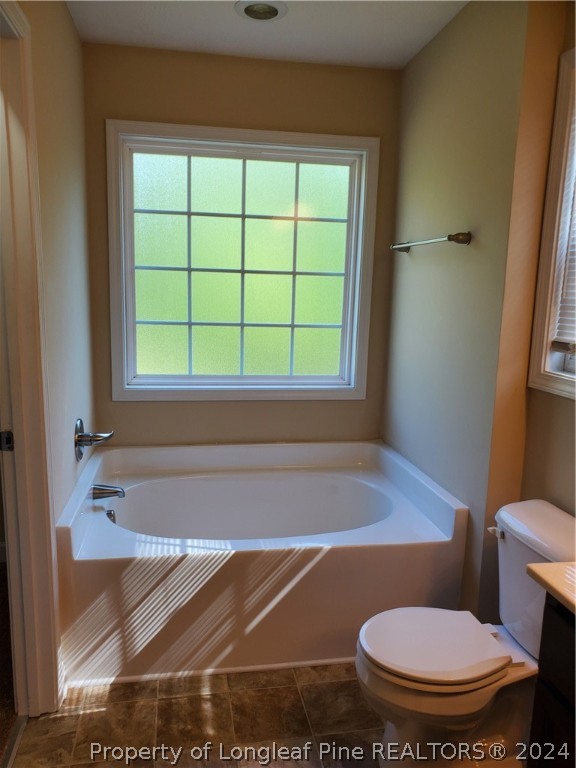 2713 Rockfish Road Raeford, NC 28376 - Photo 26 of 29 a bathroom with a toilet and a bath tub