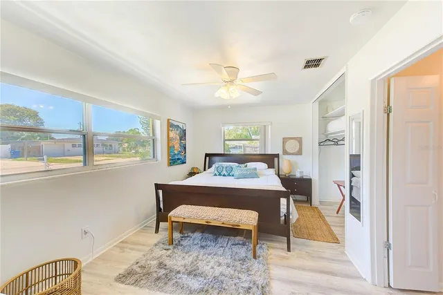 a living room with a couch and a table