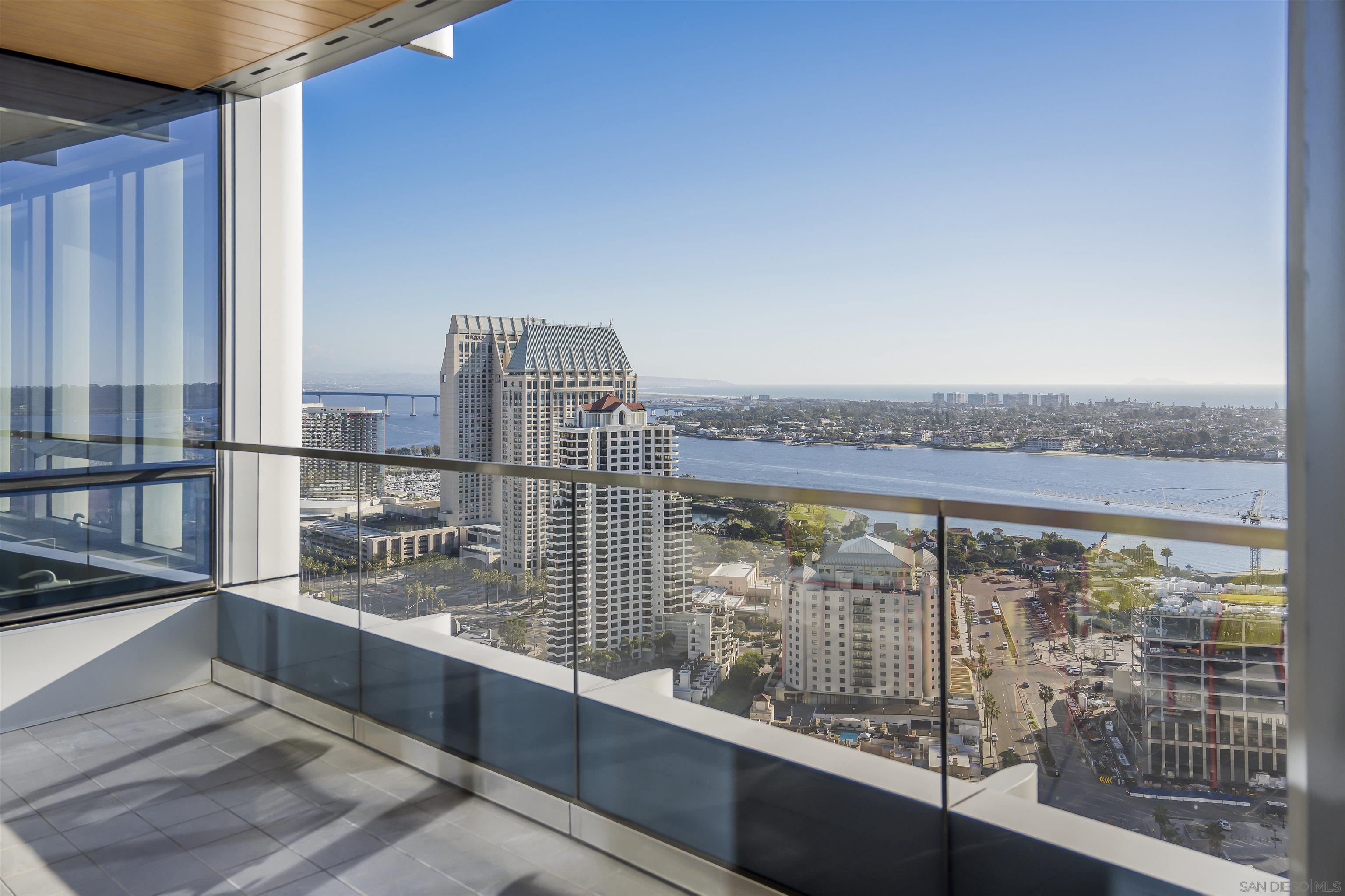 888 E Street, Unit 3602 San Diego, CA 92101 - Photo 3 of 51 a view of a city from a balcony