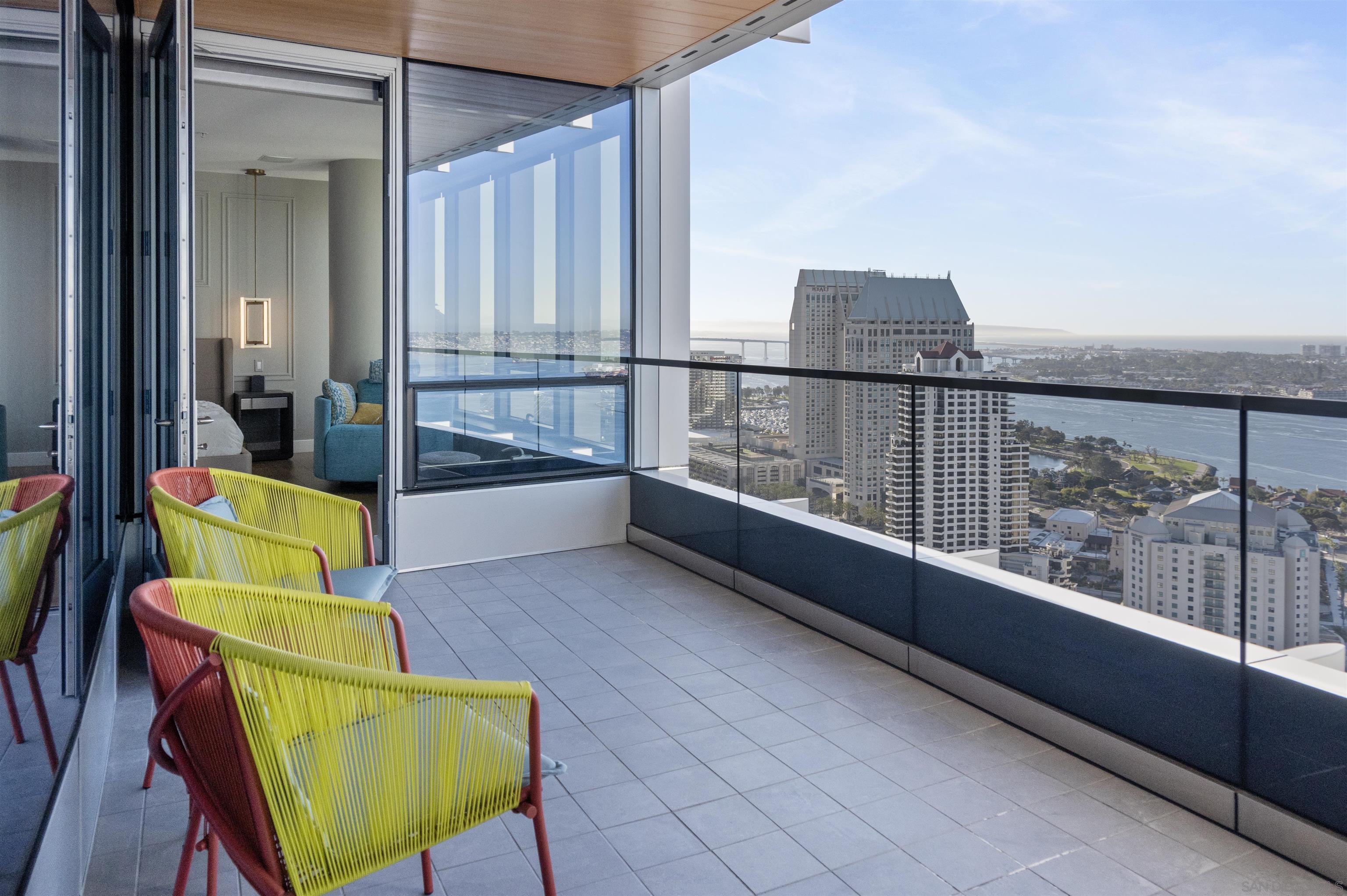 888 E Street, Unit 3602 San Diego, CA 92101 - Photo 4 of 51 a view of balcony with furniture