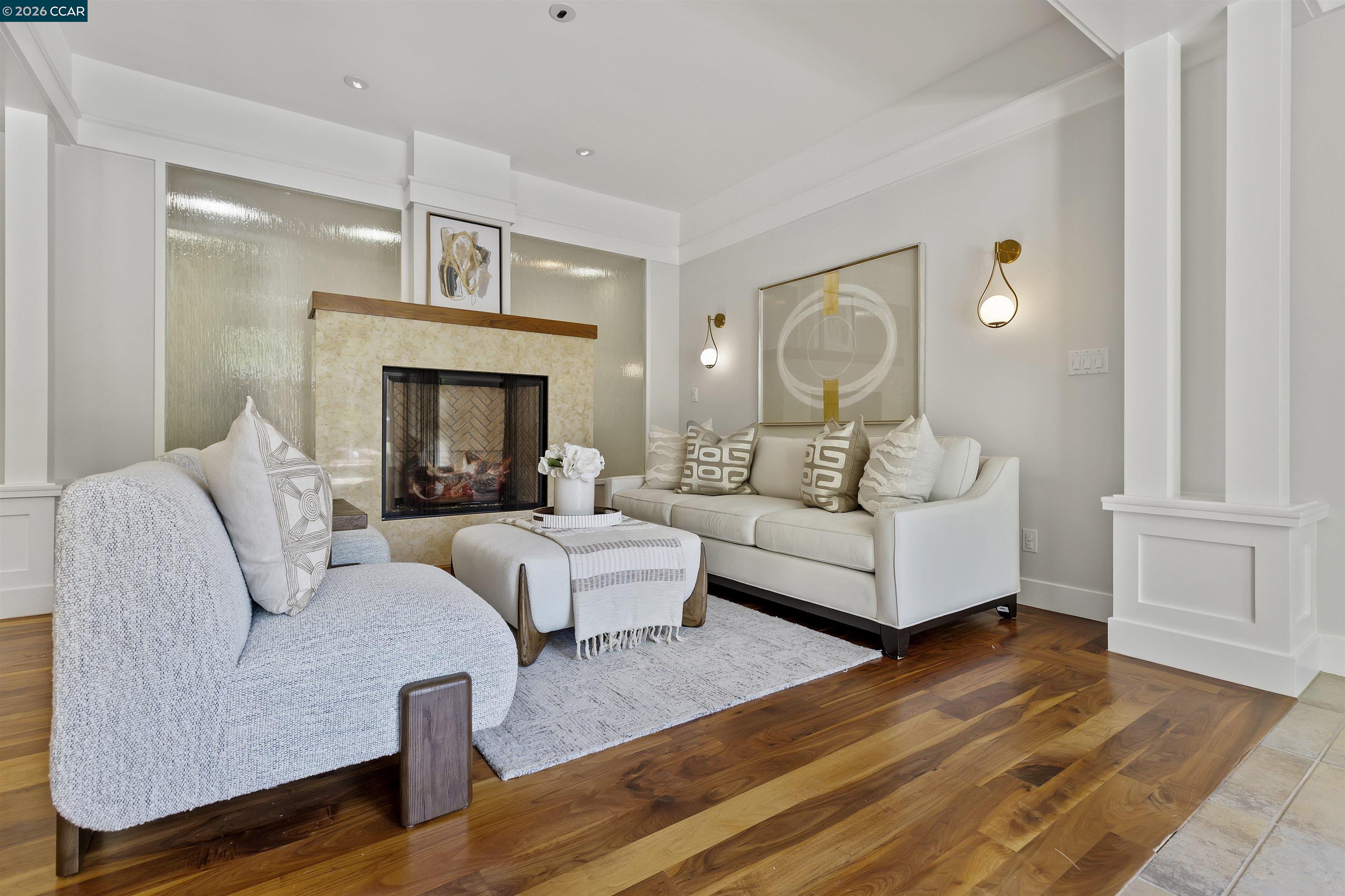 1754 Reliez Valley Road Lafayette, CA 94549 - Photo 20 of 60 a living room with furniture and a fireplace