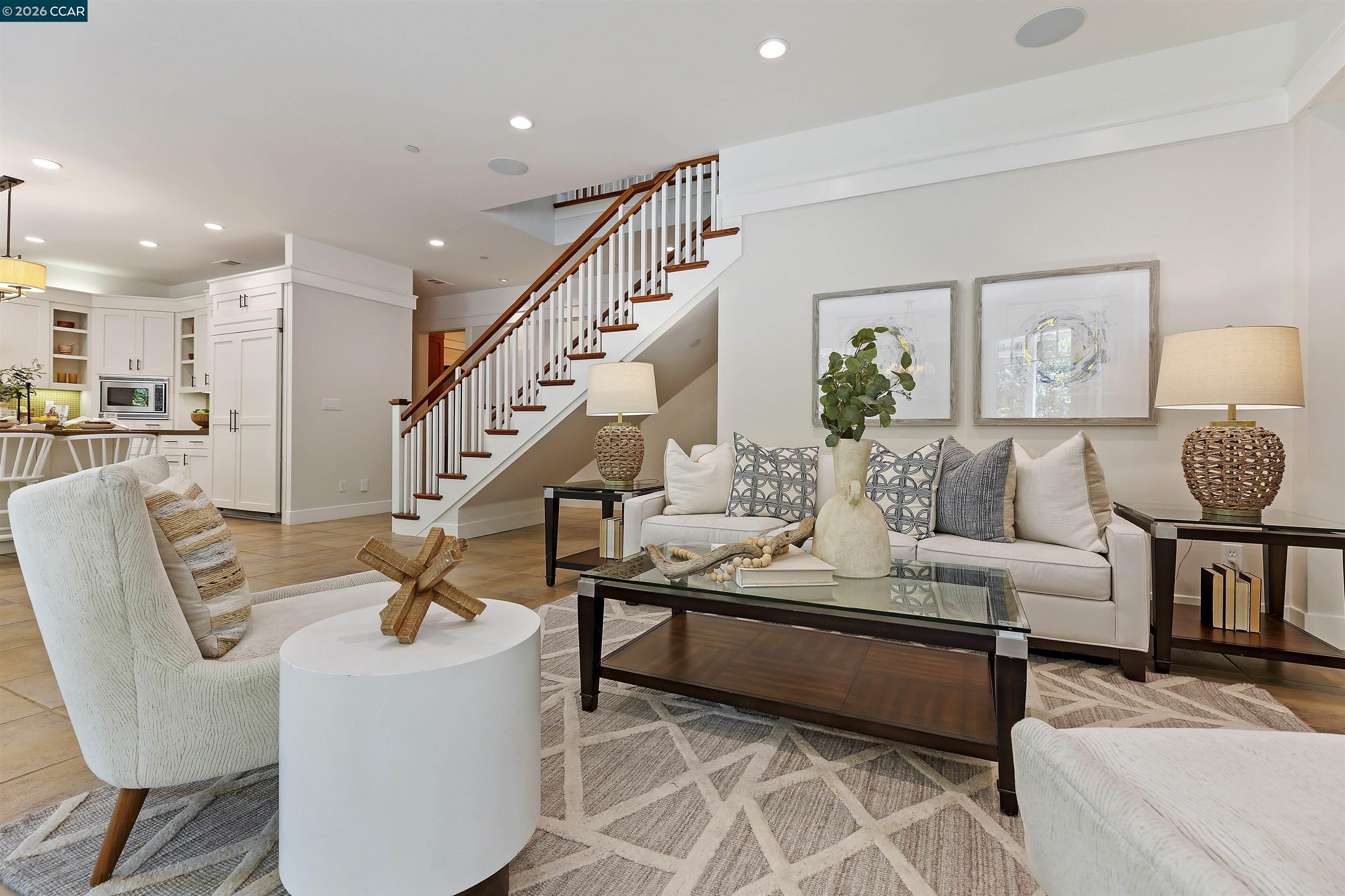 1754 Reliez Valley Road Lafayette, CA 94549 - Photo 7 of 60 a living room with furniture and wooden floor