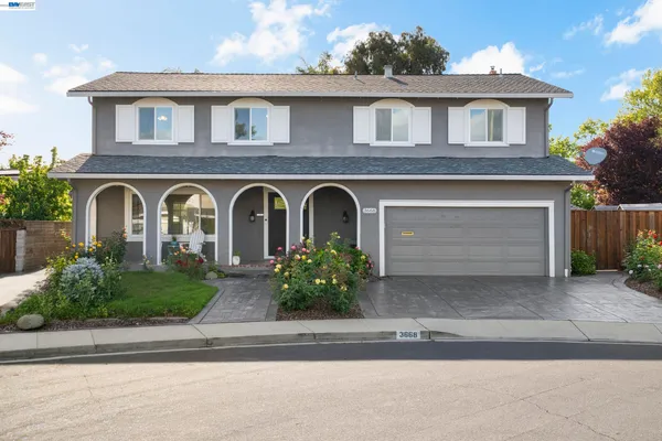 a front view of a house