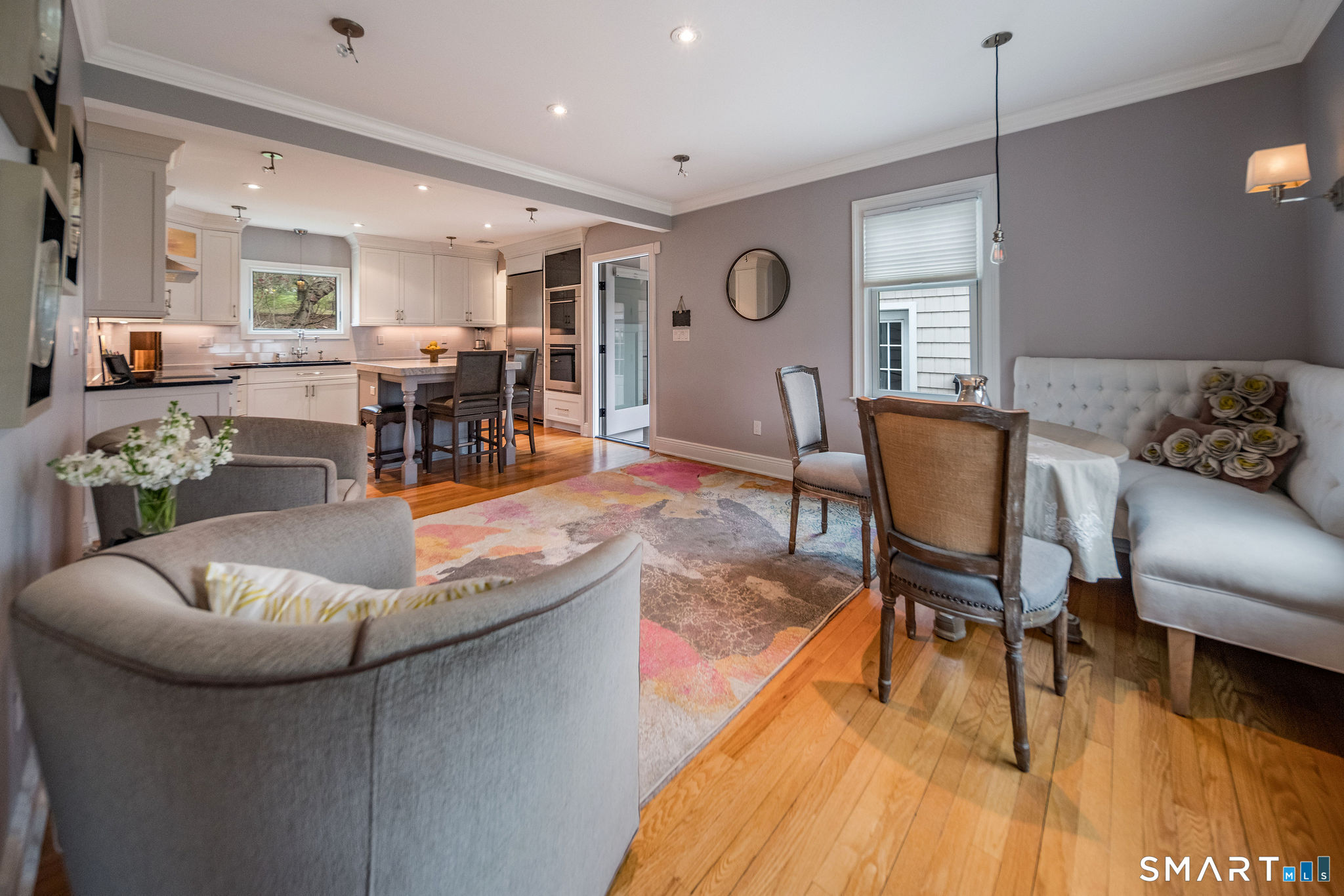 59 Forest Hill Road North Haven, CT 06473 - Photo 12 of 35 a living room with furniture and wooden floor