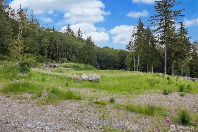 a view of a city with mountains in the background