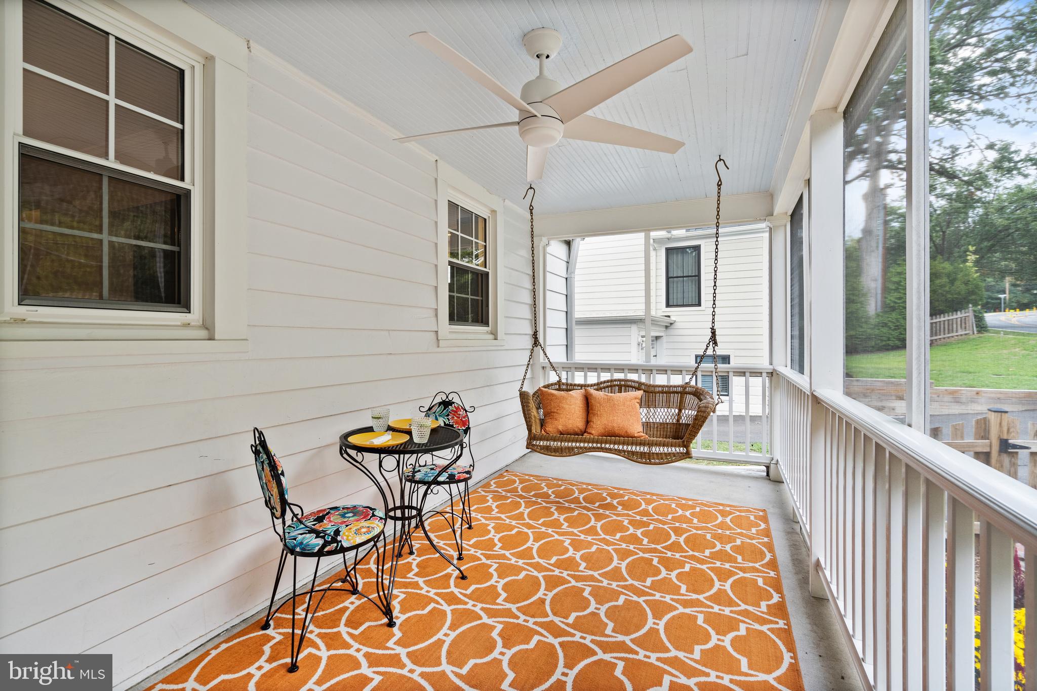 2712 South Arlington Ridge Road Arlington, VA 22206 - Photo 4 of 41 Cozy screened-in porch w/ a swing