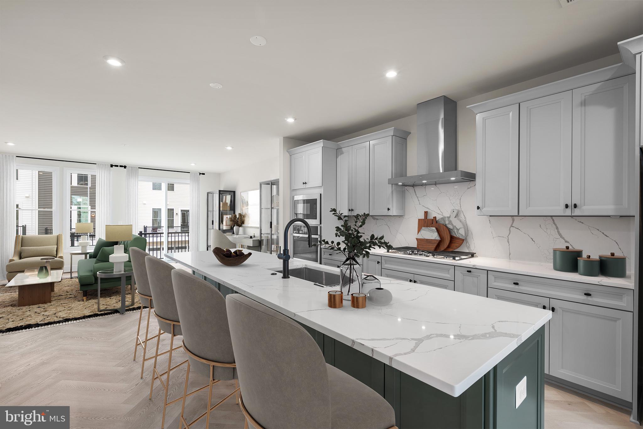 23079 Copper Tree Terrace Ashburn, VA 20148 - Photo 3 of 49 a kitchen with counter space sink stove and cabinets