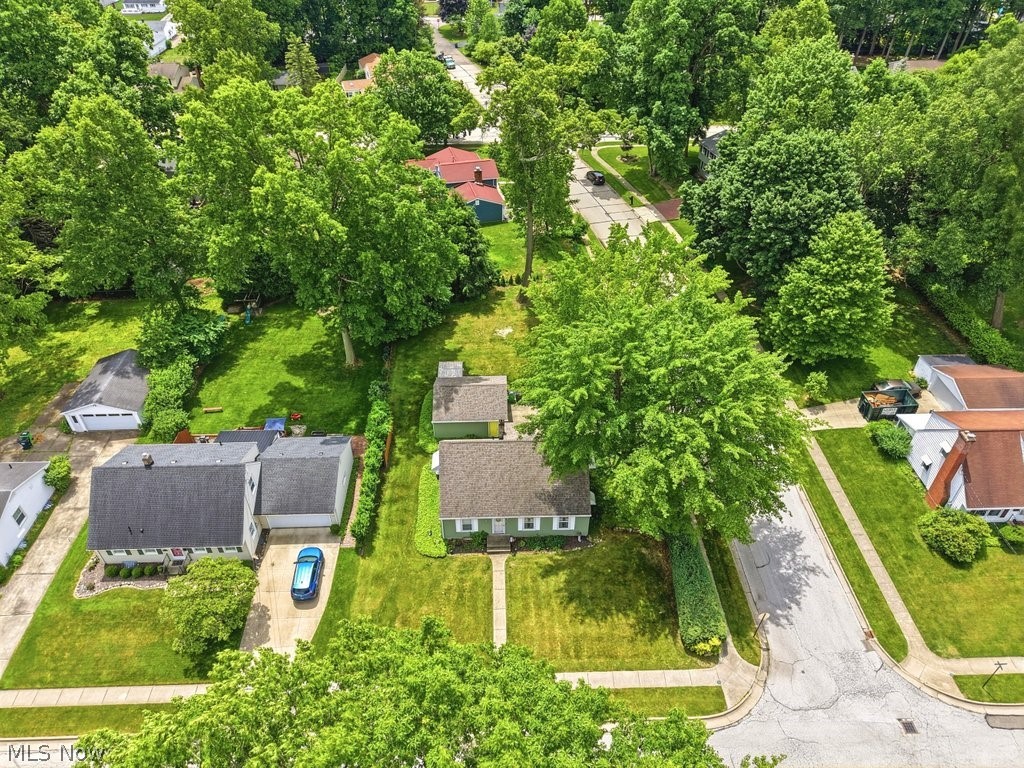 161 Pinehurst Road Munroe Falls, OH 44262 - Photo 40 of 40 Aerial perspective showcasing a residential property with a detached garage