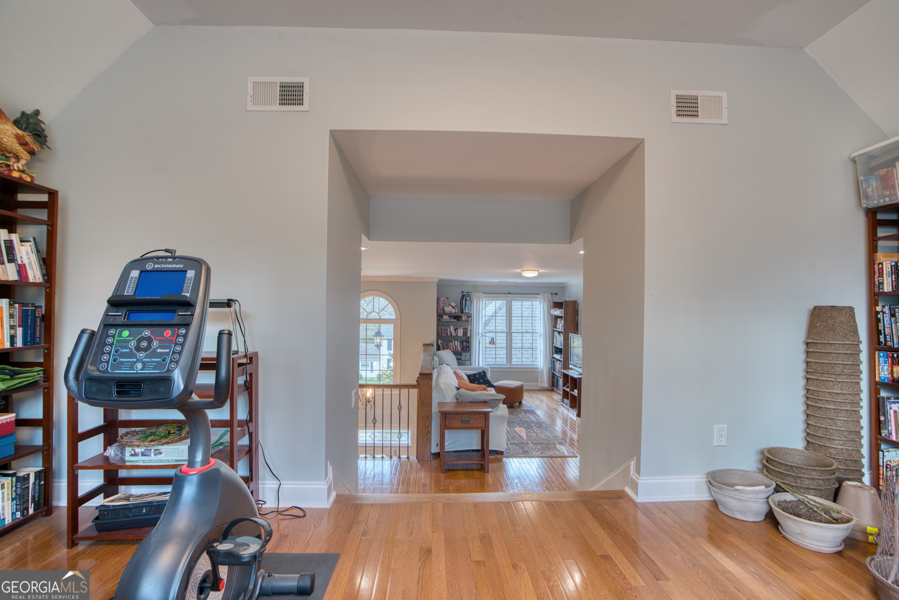 201 Bass Avenue Southwest Rome, GA 30165 - Photo 22 of 32 a view of a workspace with furniture and wooden floor