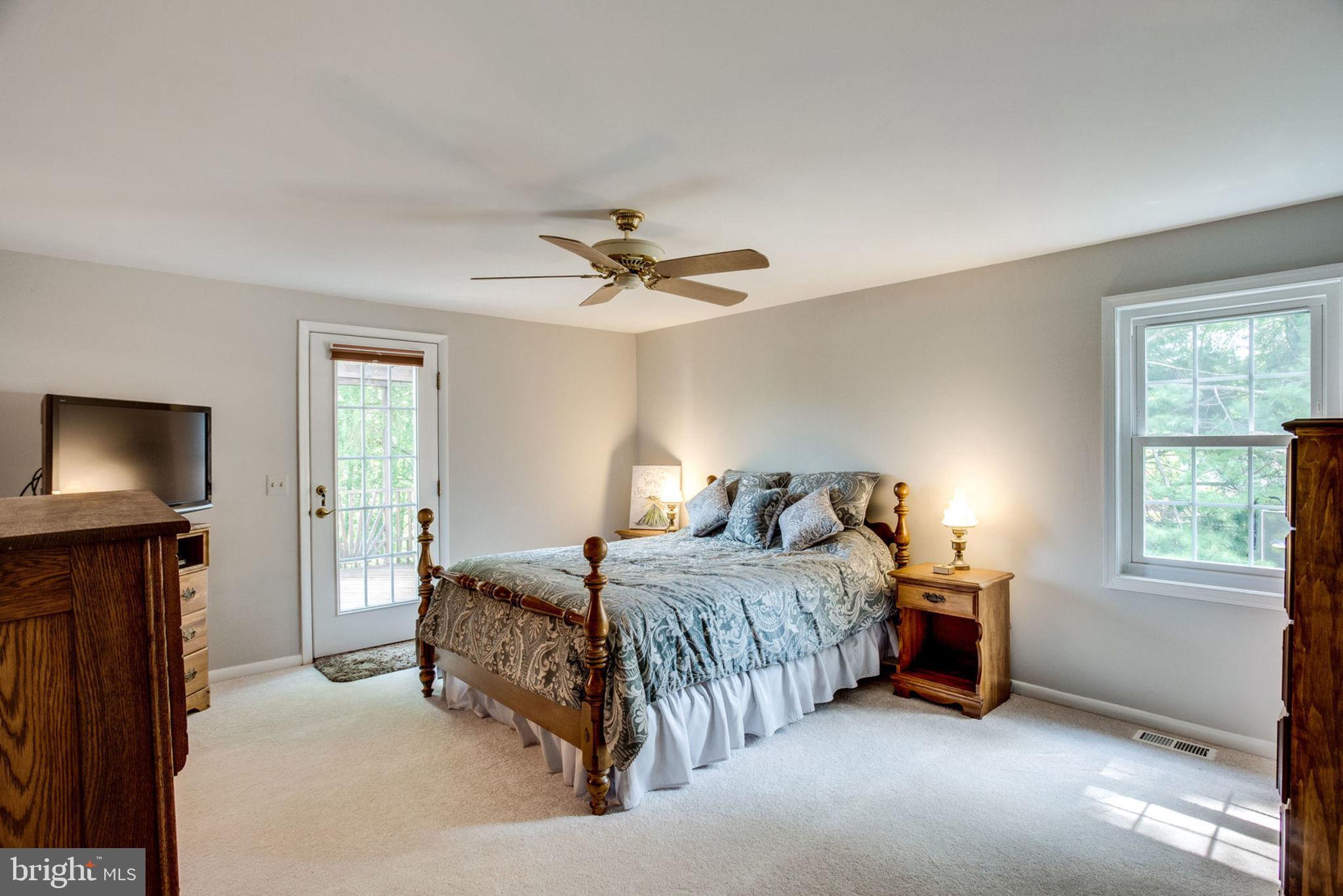 9530 Burning Branch Road Burke, VA 22015 - Photo 20 of 43 Master Suite w/ private deck entrance