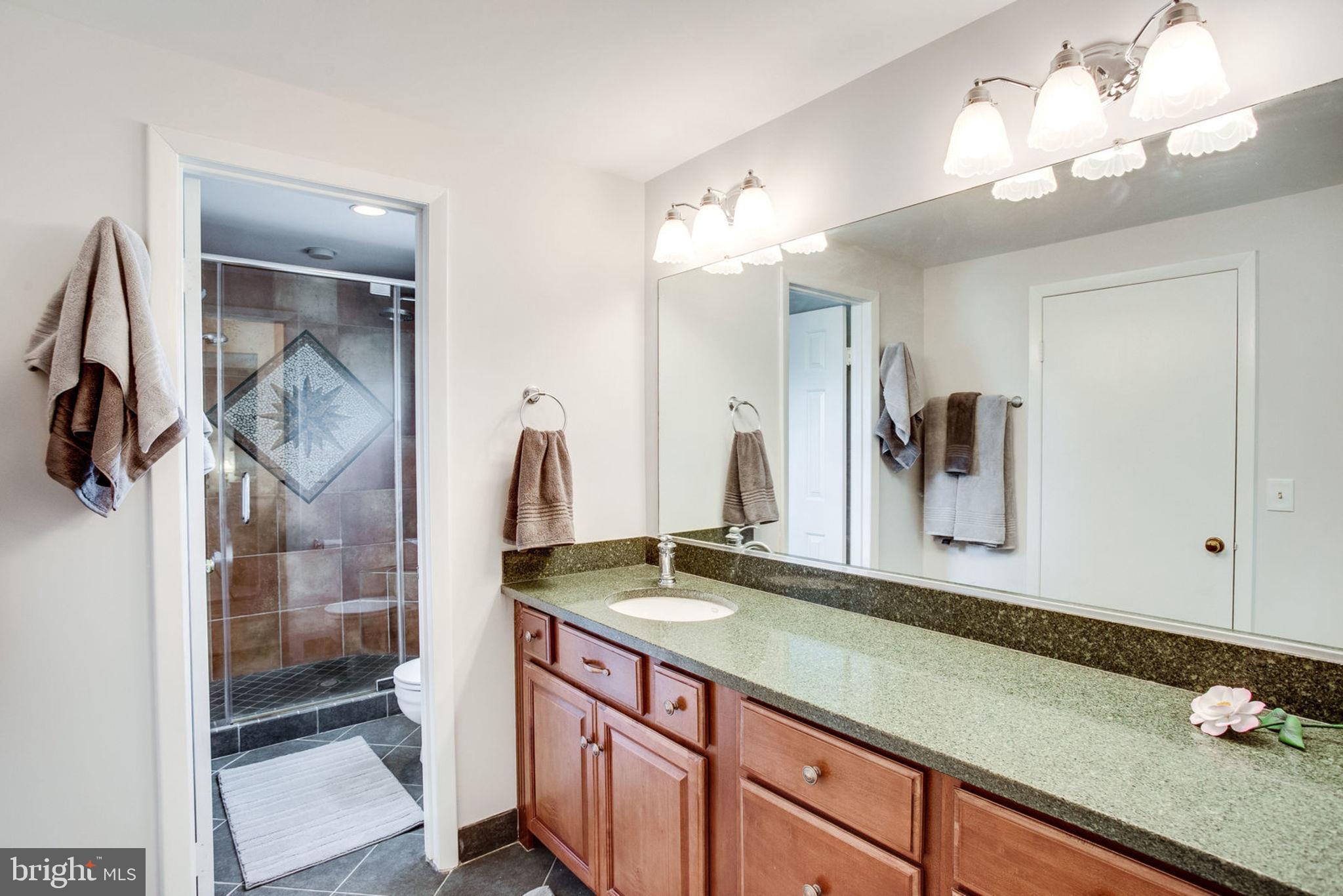 9530 Burning Branch Road Burke, VA 22015 - Photo 23 of 43 Master Bath w/ Quartz-top Vanity