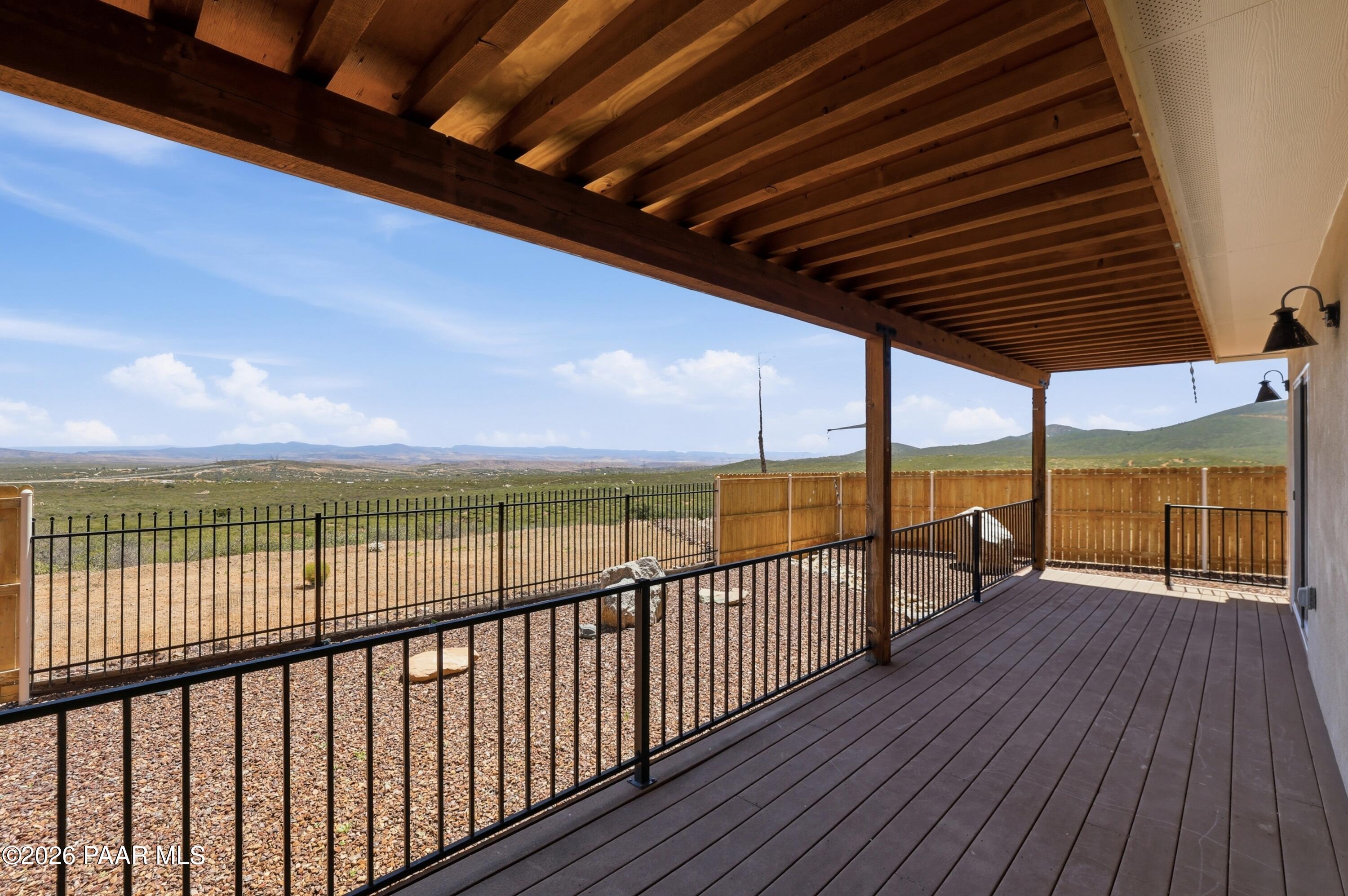 15975 Pandy Lane Dewey, AZ 86327 - Photo 33 of 39 a view of balcony with wooden floor