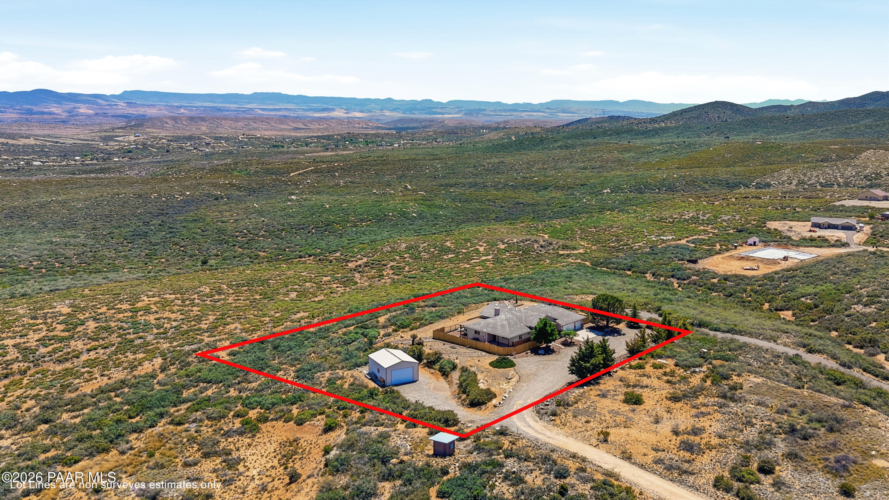 15975 Pandy Lane Dewey, AZ 86327 - Photo 38 of 39 Aerial Lot Lines Apprx