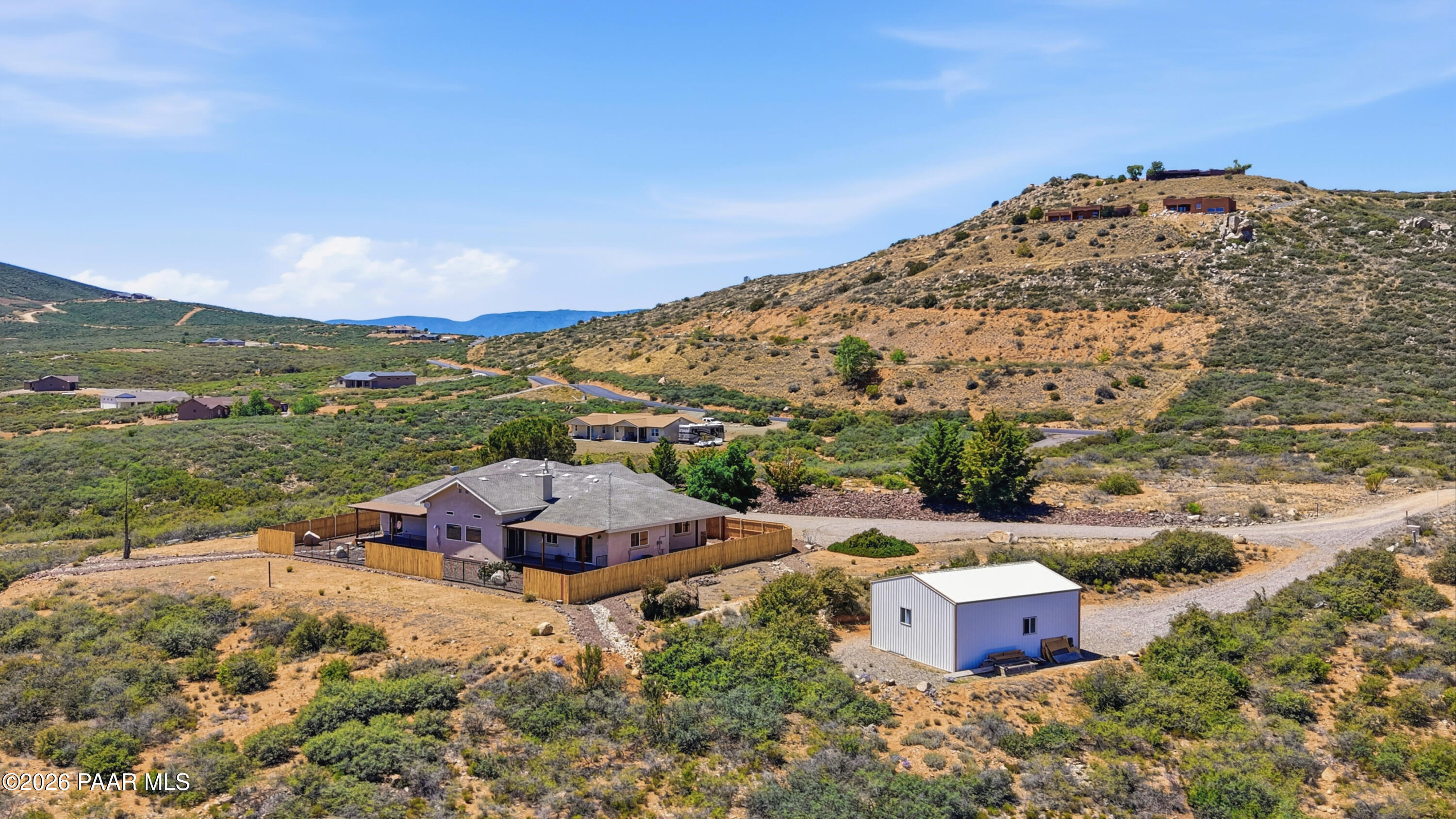 15975 Pandy Lane Dewey, AZ 86327 - Photo 4 of 39 a view of a house with a yard and mountain