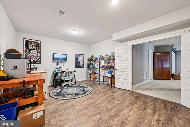 a picture of a person on a wall