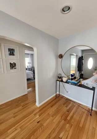 a view of a living room and dining room