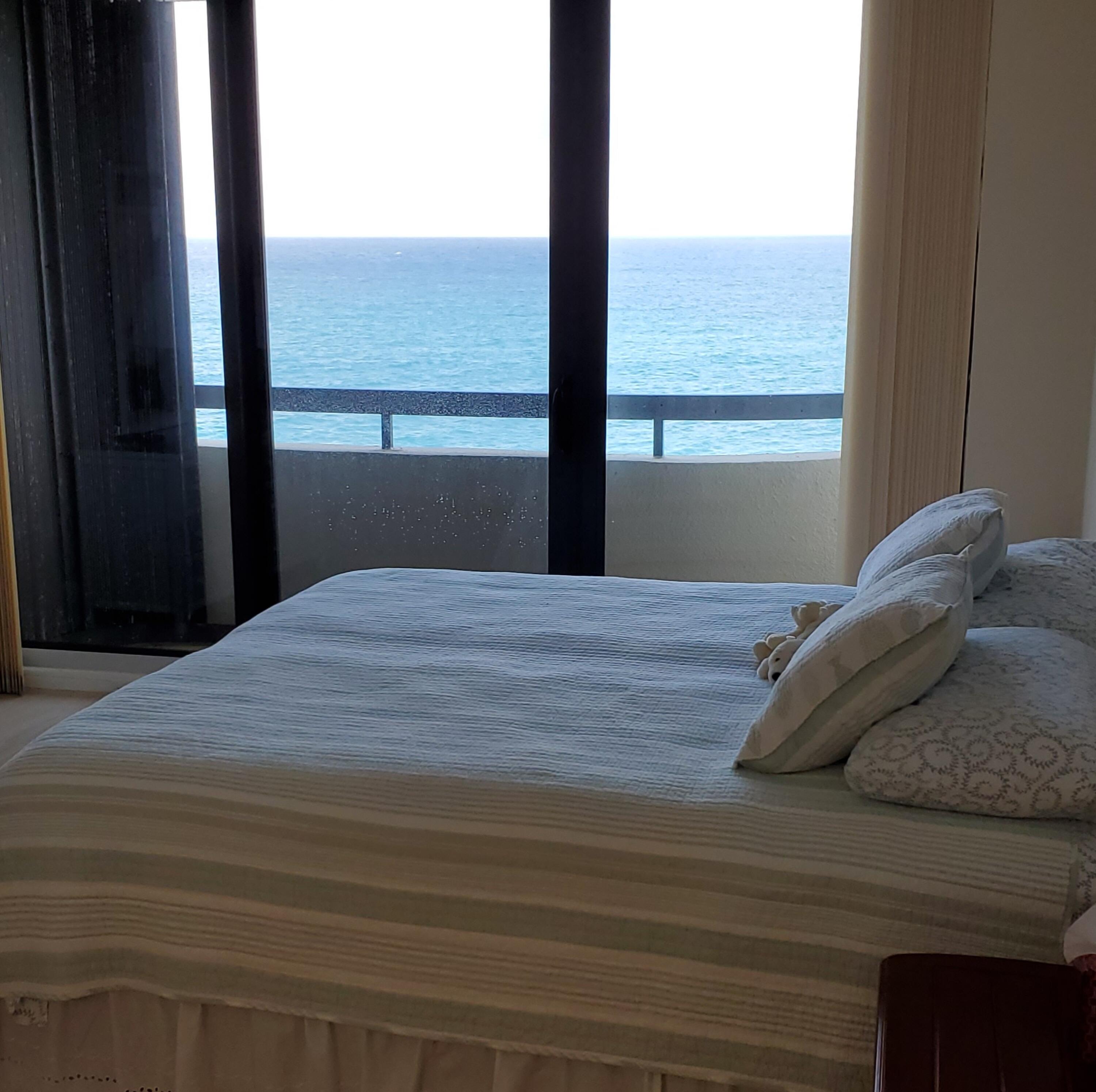 4000 North Ocean Drive, Unit 402 Riviera Beach, FL 33404 - Photo 9 of 9 Ocean front view-bedroom
