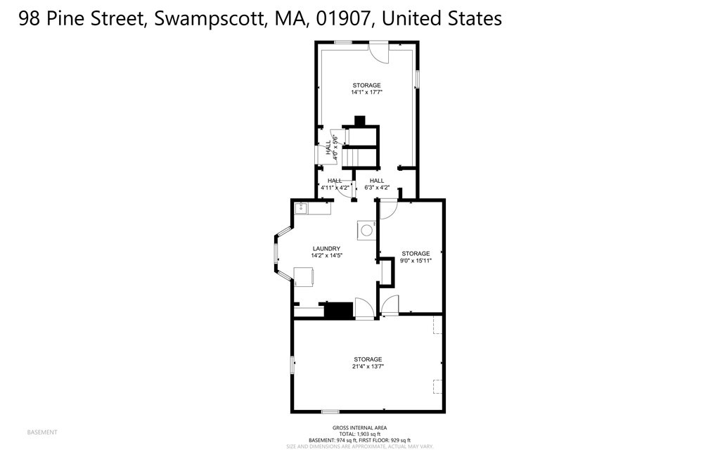 98 Pine Street Swampscott, MA 01907 - Photo 34 of 37 a picture of a floor plan