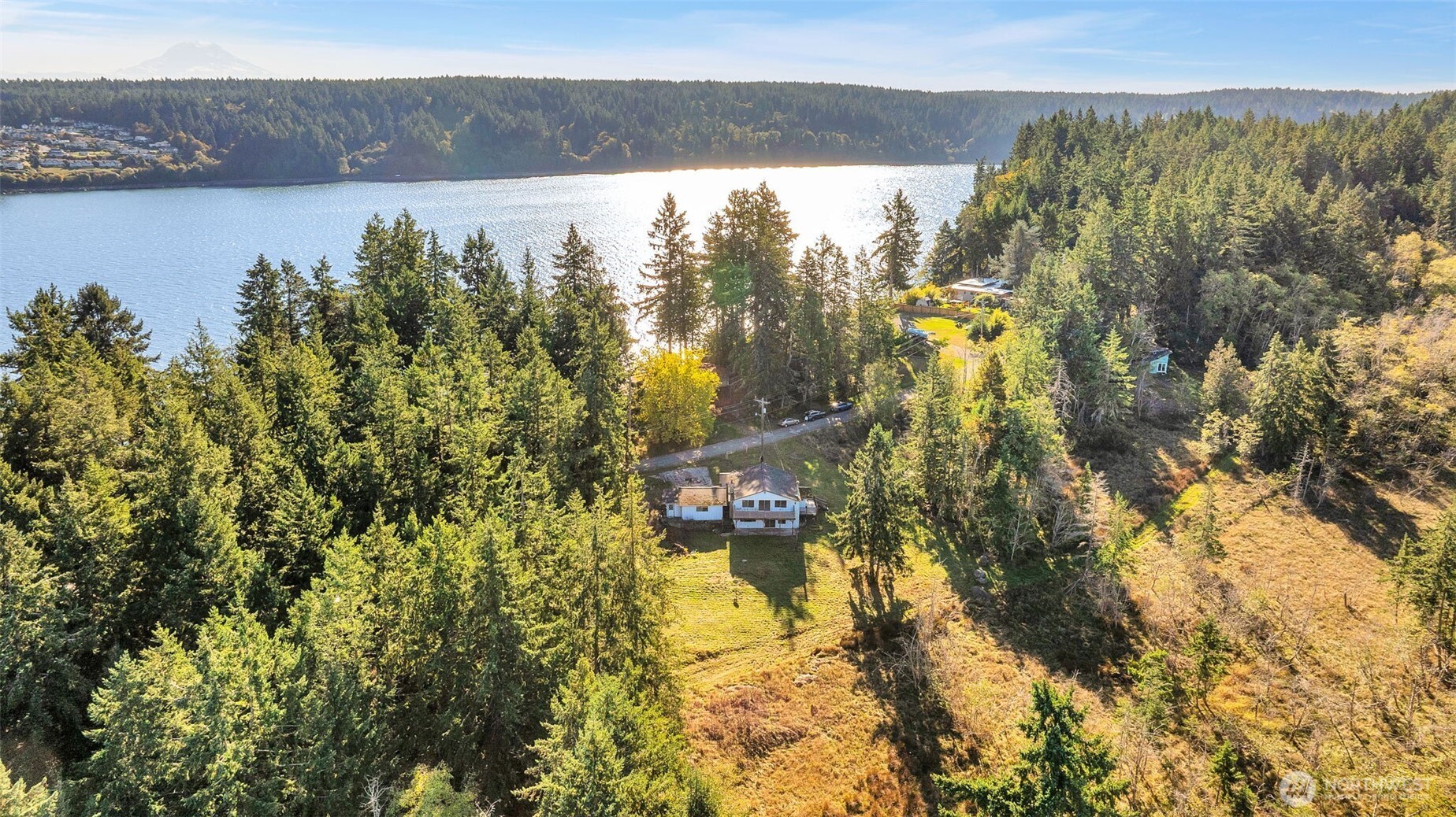 10318 Morris Boulevard Steilacoom, WA 98388 - Photo 29 of 38 a view of a lake with a mountain