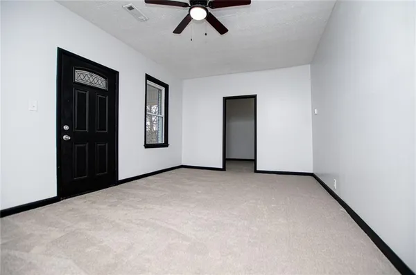 a view of an empty room
