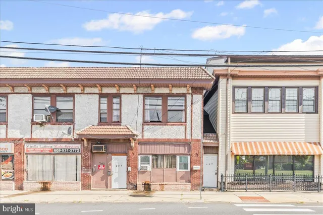 a view of a building entrance
