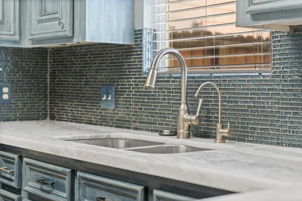 a bathroom with a sink and a shower