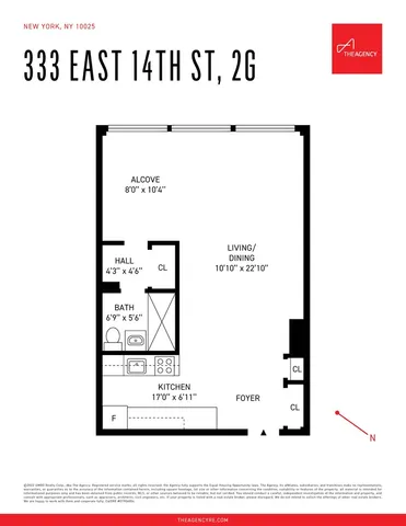 $550,000 | 333 East 14th Street, Unit 2G | Gramercy