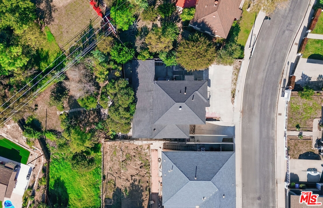 1969 Heidleman Road Los Angeles, CA 90032 - Photo 18 of 18 an aerial view of a house with a yard